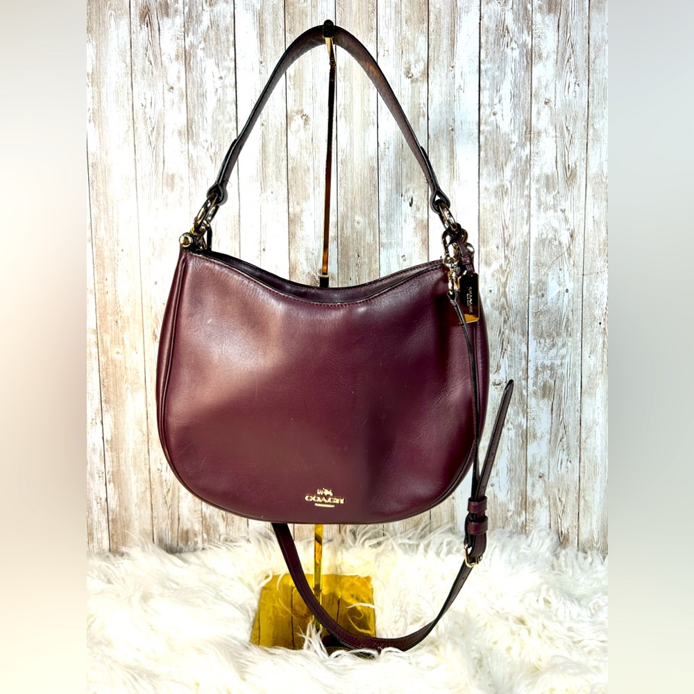 Coach Handbag 54446 Hobo Oxblood Wine Glove tanned $395.00, EUC